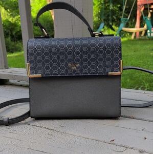 Dune London Navy and Charcoal Crossbody Bag NWOT